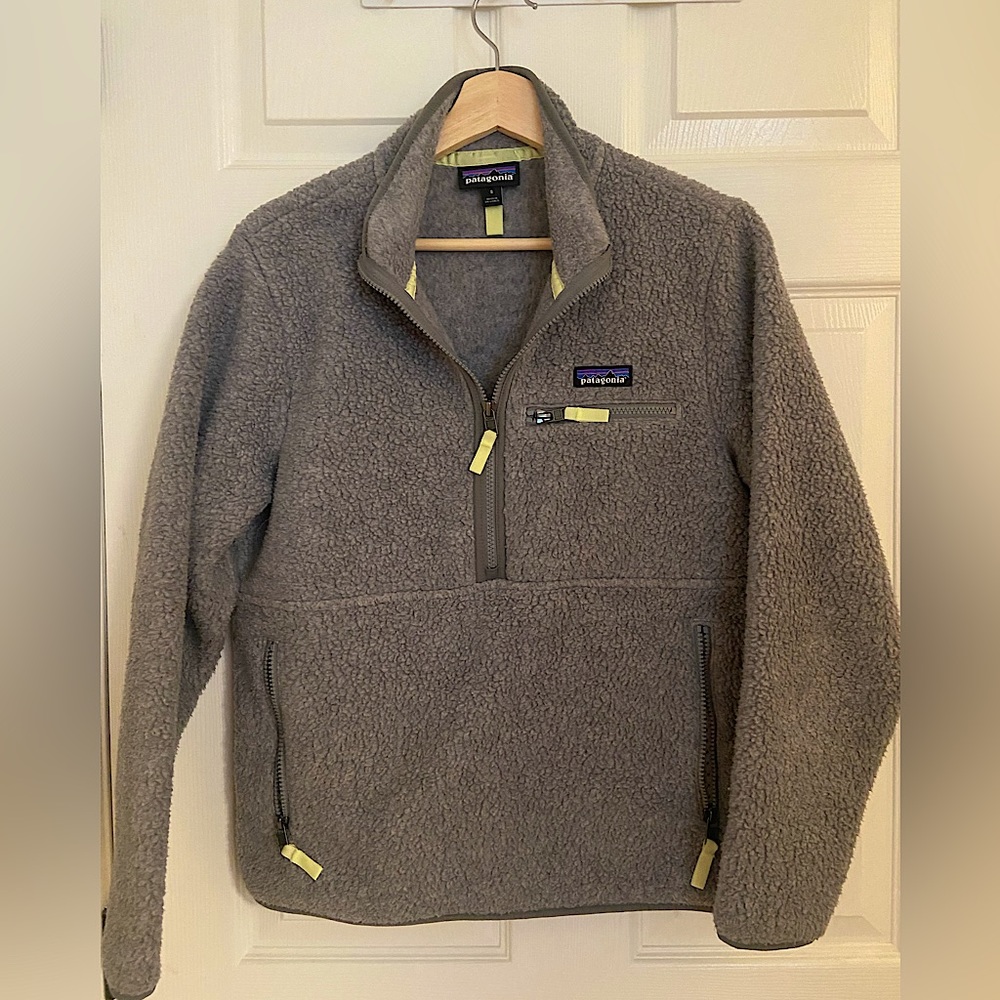 Patagonia Retro Pile Marsupial Fleece Pullover size S.
